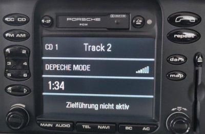 Zobrazení v Porsche PCM